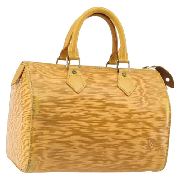 LOUIS VUITTON Epi Speedy 25 Hand Bag Tassili Yellow M43019 LV Auth ep12594