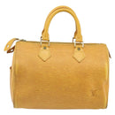 LOUIS VUITTON Epi Speedy 25 Hand Bag Tassili Yellow M43019 LV Auth ep12594-2