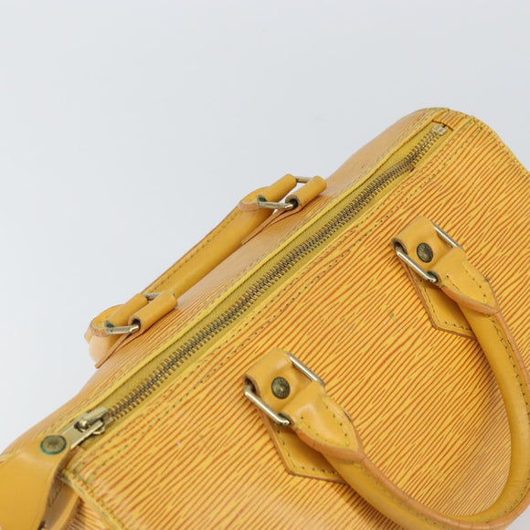LOUIS VUITTON Epi Speedy 25 Hand Bag Tassili Yellow M43019 LV Auth ep12594