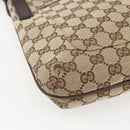 GUCCI GG Canvas Shoulder Bag Beige Silver 122793 Auth ep12602-14