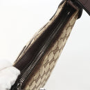GUCCI GG Canvas Shoulder Bag Beige Silver 122793 Auth ep12602-6
