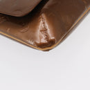 LOUIS VUITTON Monogram Vernis Thompson Street Bag Bronze M91124 LV Auth ep12604-15