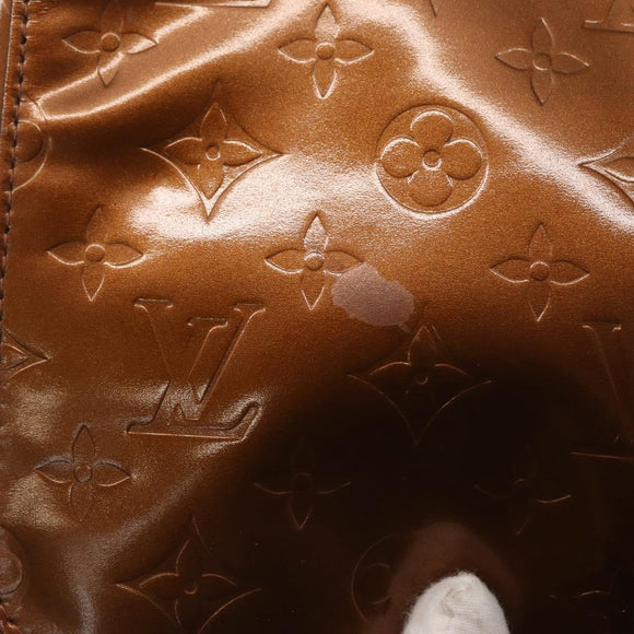 LOUIS VUITTON Monogram Vernis Thompson Street Bag Bronze M91124 LV Auth ep12604