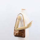 LOUIS VUITTON Monogram Vernis Thompson Street Bag Bronze M91124 LV Auth ep12604-24