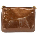LOUIS VUITTON Monogram Vernis Thompson Street Bag Bronze M91124 LV Auth ep12604-13