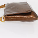 LOUIS VUITTON Monogram Vernis Thompson Street Bag Bronze M91124 LV Auth ep12604-4