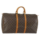 LOUIS VUITTON Monogram Keepall 55 Boston Bag M41424 LV Auth ep12605-1