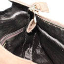 PRADA Chain Shoulder Bag Suede Brown Gold Auth ep12610-24