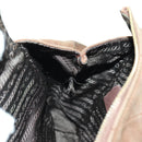 PRADA Chain Shoulder Bag Suede Brown Gold Auth ep12610-25