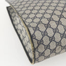 GUCCI GG Supreme Tote Bag PVC Navy Gold 40 02 998 Auth ep12611-14