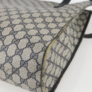 GUCCI GG Supreme Tote Bag PVC Navy Gold 40 02 998 Auth ep12611-15