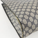 GUCCI GG Supreme Tote Bag PVC Navy Gold 40 02 998 Auth ep12611-16