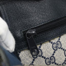 GUCCI GG Supreme Tote Bag PVC Navy Gold 40 02 998 Auth ep12611-18