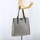 GUCCI GG Supreme Tote Bag PVC Navy Gold 40 02 998 Auth ep12611-21