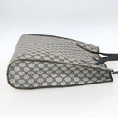 GUCCI GG Supreme Tote Bag PVC Navy Gold 40 02 998 Auth ep12611-4