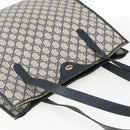 GUCCI GG Supreme Tote Bag PVC Navy Gold 40 02 998 Auth ep12611-6