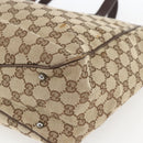 GUCCI GG Canvas Hand Bag Beige Brown 113017 Auth ep12612-10
