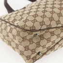 GUCCI GG Canvas Hand Bag Beige Brown 113017 Auth ep12612-13