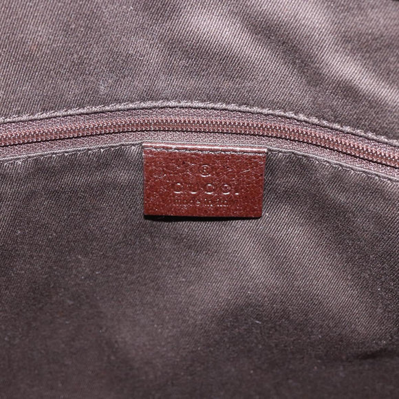 GUCCI GG Canvas Hand Bag Beige Brown 113017 Auth ep12612