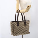 GUCCI GG Canvas Hand Bag Beige Brown 113017 Auth ep12612-21