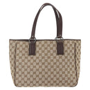 GUCCI GG Canvas Hand Bag Beige Brown 113017 Auth ep12612-3