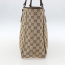 GUCCI GG Canvas Hand Bag Beige Brown 113017 Auth ep12612-4