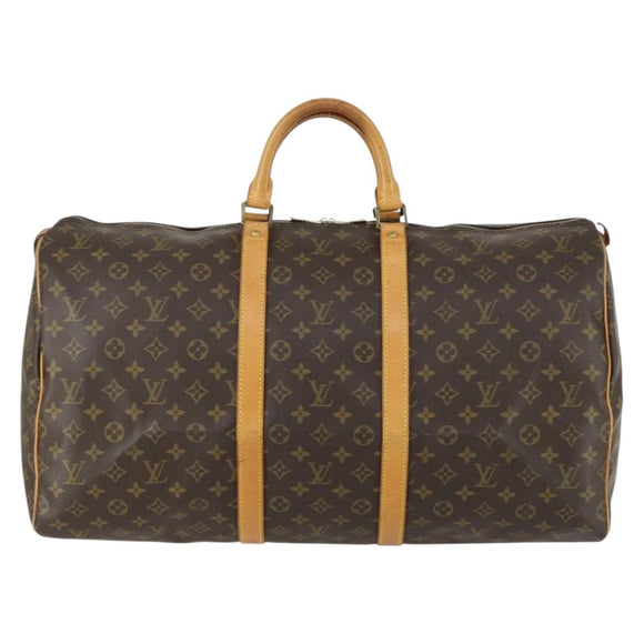 LOUIS VUITTON Monogram Keepall 55 Boston Bag M41424 LV Auth ep12613