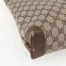 GUCCI GG Supreme Web Sherry Line Bag PVC Beige Gold 002 983 0163 Auth ep12615-11