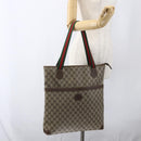GUCCI GG Supreme Web Sherry Line Bag PVC Beige Gold 002 983 0163 Auth ep12615-21