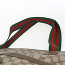 GUCCI GG Supreme Web Sherry Line Bag PVC Beige Gold 002 983 0163 Auth ep12615-8