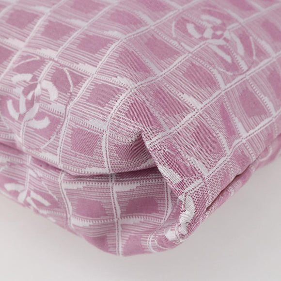 CHANEL New Travel Line Tote Bag Nylon Pink Silver CC Auth ep12616