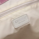 CHANEL New Travel Line Tote Bag Nylon Pink Silver CC Auth ep12616-17