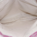 CHANEL New Travel Line Tote Bag Nylon Pink Silver CC Auth ep12616-10