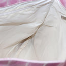 CHANEL New Travel Line Tote Bag Nylon Pink Silver CC Auth ep12616-20