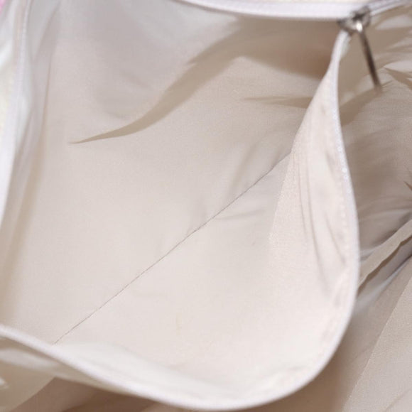 CHANEL New Travel Line Tote Bag Nylon Pink Silver CC Auth ep12616