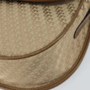 GUCCI Shoulder Bag Nylon Leather Beige Gold 007 754 0074 Auth ep12620-10