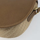 GUCCI Shoulder Bag Nylon Leather Beige Gold 007 754 0074 Auth ep12620-12