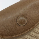 GUCCI Shoulder Bag Nylon Leather Beige Gold 007 754 0074 Auth ep12620-14