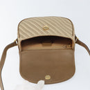 GUCCI Shoulder Bag Nylon Leather Beige Gold 007 754 0074 Auth ep12620-15