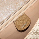 GUCCI Shoulder Bag Nylon Leather Beige Gold 007 754 0074 Auth ep12620-16