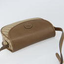 GUCCI Shoulder Bag Nylon Leather Beige Gold 007 754 0074 Auth ep12620-6