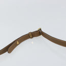 GUCCI Shoulder Bag Nylon Leather Beige Gold 007 754 0074 Auth ep12620-8
