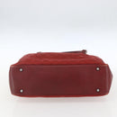 GUCCI GG Canvas Bamboo Hand Bag Red 112526 Auth ep12621-10