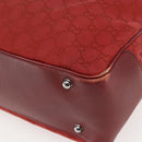 GUCCI GG Canvas Bamboo Hand Bag Red 112526 Auth ep12621-13