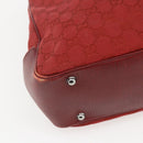 GUCCI GG Canvas Bamboo Hand Bag Red 112526 Auth ep12621-14