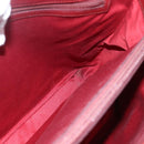 GUCCI GG Canvas Bamboo Hand Bag Red 112526 Auth ep12621-18