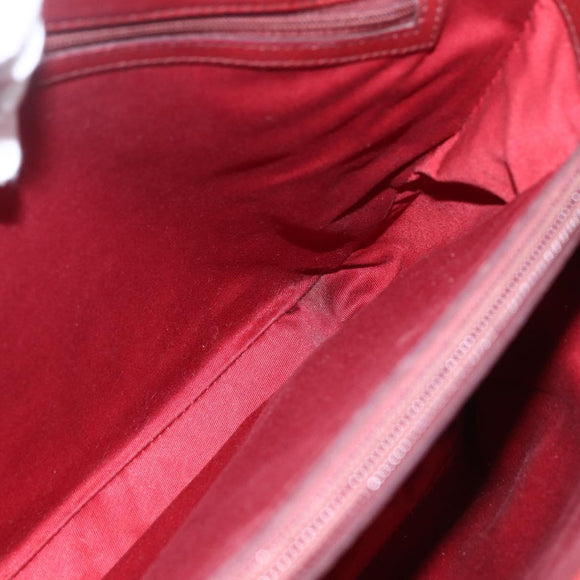 GUCCI GG Canvas Bamboo Hand Bag Red 112526 Auth ep12621