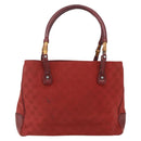 GUCCI GG Canvas Bamboo Hand Bag Red 112526 Auth ep12621-2