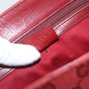 GUCCI GG Canvas Bamboo Hand Bag Red 112526 Auth ep12621-23