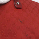 GUCCI GG Canvas Bamboo Hand Bag Red 112526 Auth ep12621-6